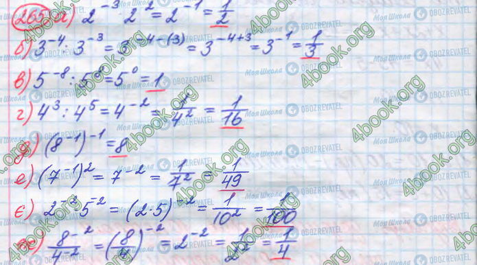 ГДЗ Алгебра 8 клас сторінка 265